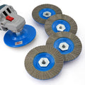 4.5 Inch Flap Sanding Disc 60/120/200/400 Grit with 5-8/11 Abrasive Grinding Wheel, Flap Wheel for Glass Stone Granite Concrete