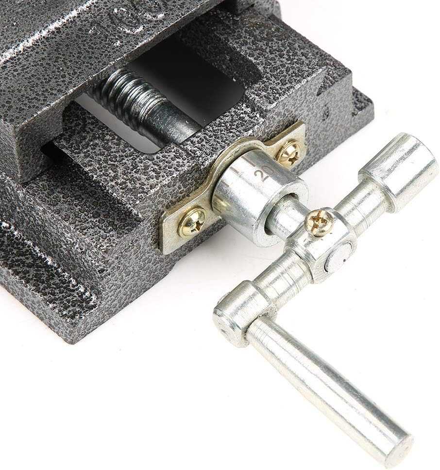 Heavy Duty Cross Slide Drill Press Vise 4 Inches Metal Milling Vice Holder Clamping Tool for Milling Machine Drill Press Machinery Maintenance Steel 90mm Jaw Opening