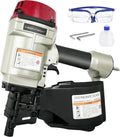 KEENTECH Pneumatic Siding Nail Gun for 1-3/4' to 2-3/4' 15-Degree Nails, Coil Siding Nailer with Bump Firing for Fast Nailing Speed, Coil Nail Gun for Pallet, Siding, Crating, Decking, Framing, CN70