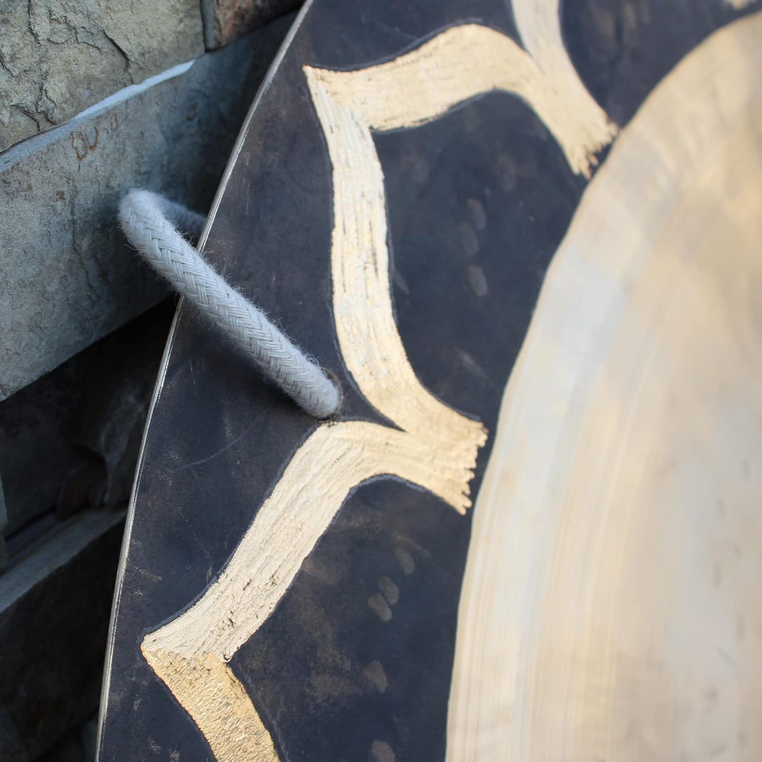 Arborea 22' Lotus Wind Gong with Gong Mallet and Hanging String Authentic Chinese Wind Gong for Sound Healing Home