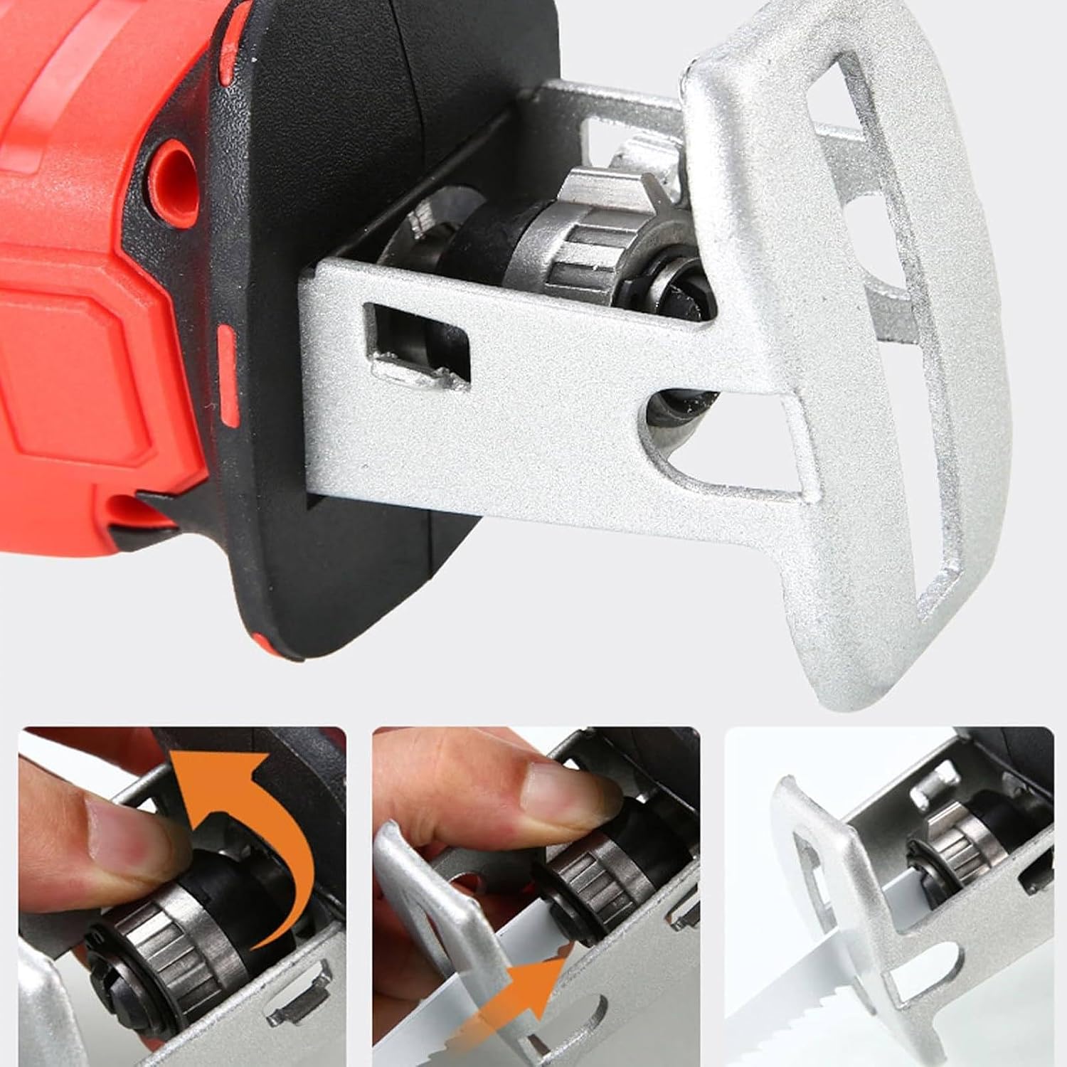 Cordless Electric Bone Saw, Electric Butchers Saw, Multifunctional Meat Bone Saw Reciprocating Saw with Saw Blade for Cutting Metal Wood Plastic Bones,A