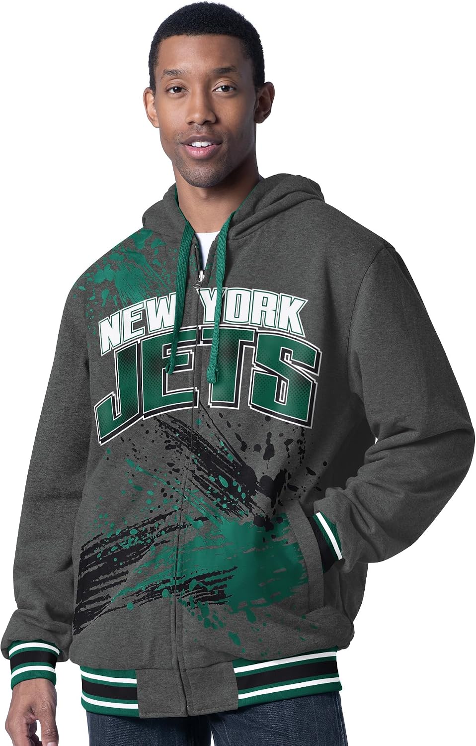 G-III Sports Men's NFL Dual Threat Reversable Full-Zip Hooded Jacket