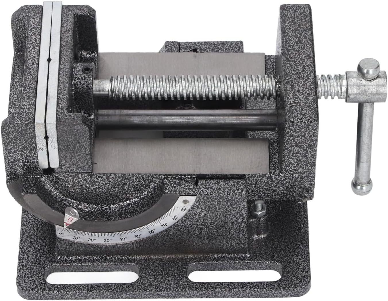 4 Inch Bench Vise,90 Degree Tilting Angle Vice Crossed V Groove Removable Jaw Adjustable Table Vise Clamp