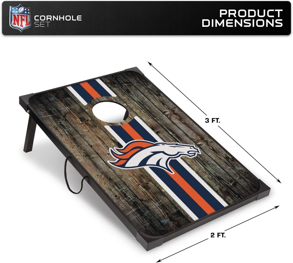 Wild Sports NFL 2' x 3' MDF Deluxe Cornhole Set - with Corners and Aprons