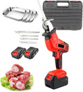 2000RPM Electric Hand Saw Reciprocating Saw Bone Meat Cutting Tools Cordless Chainsaw with 4 Saw Blades, Variable Speed Trigger,3AH