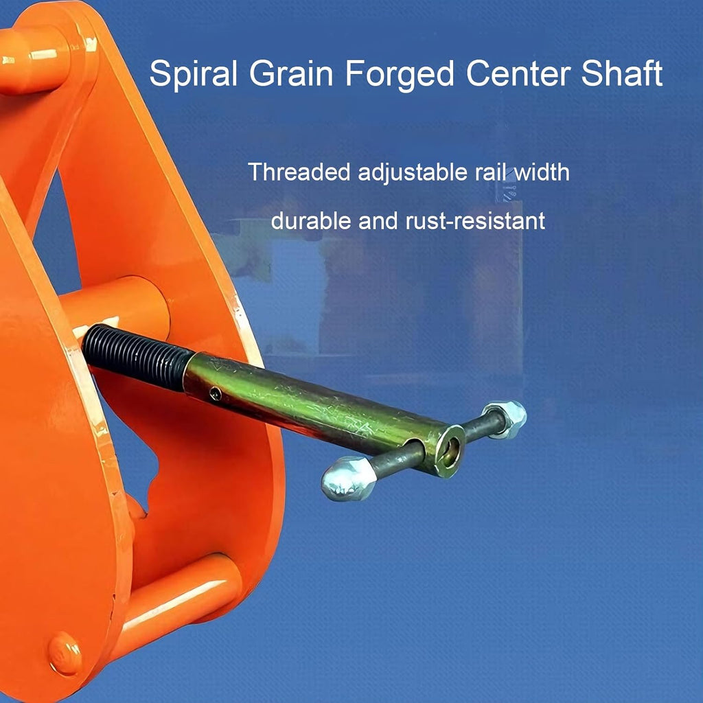 Lifting Clamps, Rail Clamp Lifting Tongs, Rail Clamps, Opening Sizes 75-320 Mm (2.9-12.5 in), Forged Alloy Steel, Suitable for Timber and Firewood Handling(Size:1T/2200LBS)