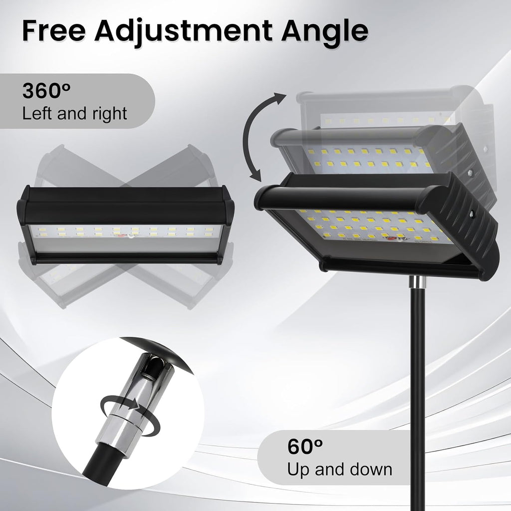 LED Trade Show Display Lights, Connectable for Exhibition Lighting | Energy-Saving Trade Show Lights, Full Accessories, Max 10 Daisy-Chainable, 360° Adjust Light, Two Mount Options
