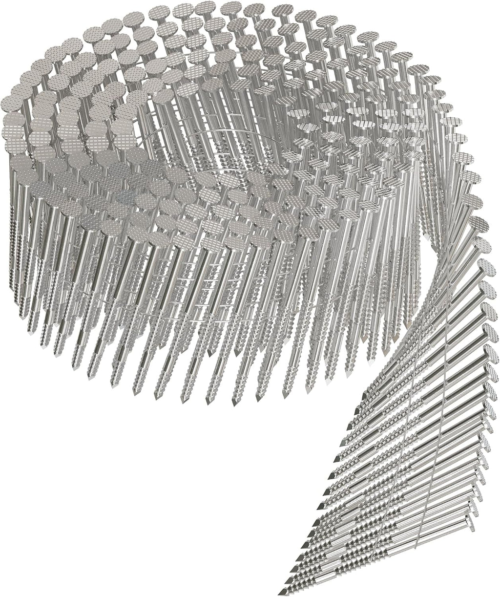 Simpson Strong-Tie T13A200SNJ 15 Wire Coil, Full Round Head, Ring-Shank Siding Nail 2 in. Type 316 (1800-Qty)