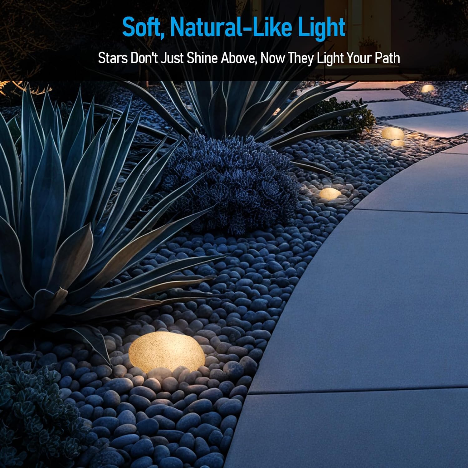 LEONLITE 4-Pack Low Voltage LED Landscape Spotlight, Aluminum, ETL Listed, IP65 Waterproof, 3000K Warm White Bundle 3Pcs 5CCT LED Low Voltage Pebble Shape Lights Outdoor, 12-24V AC/DC, IP68 Waterproof