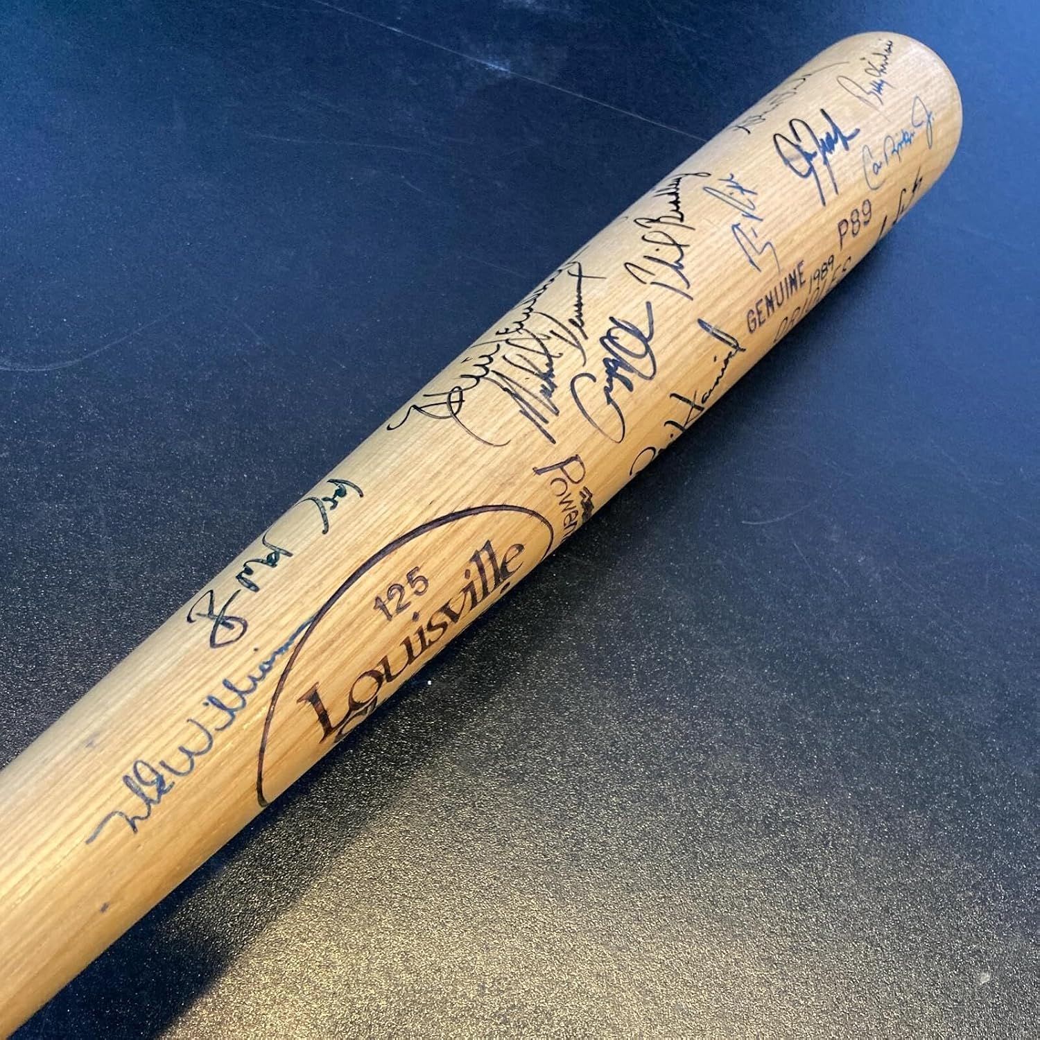 Cal Ripken Jr. 1989 Baltimore Orioles Team Signed Game Issued Baseball Bat - Autographed MLB Bats