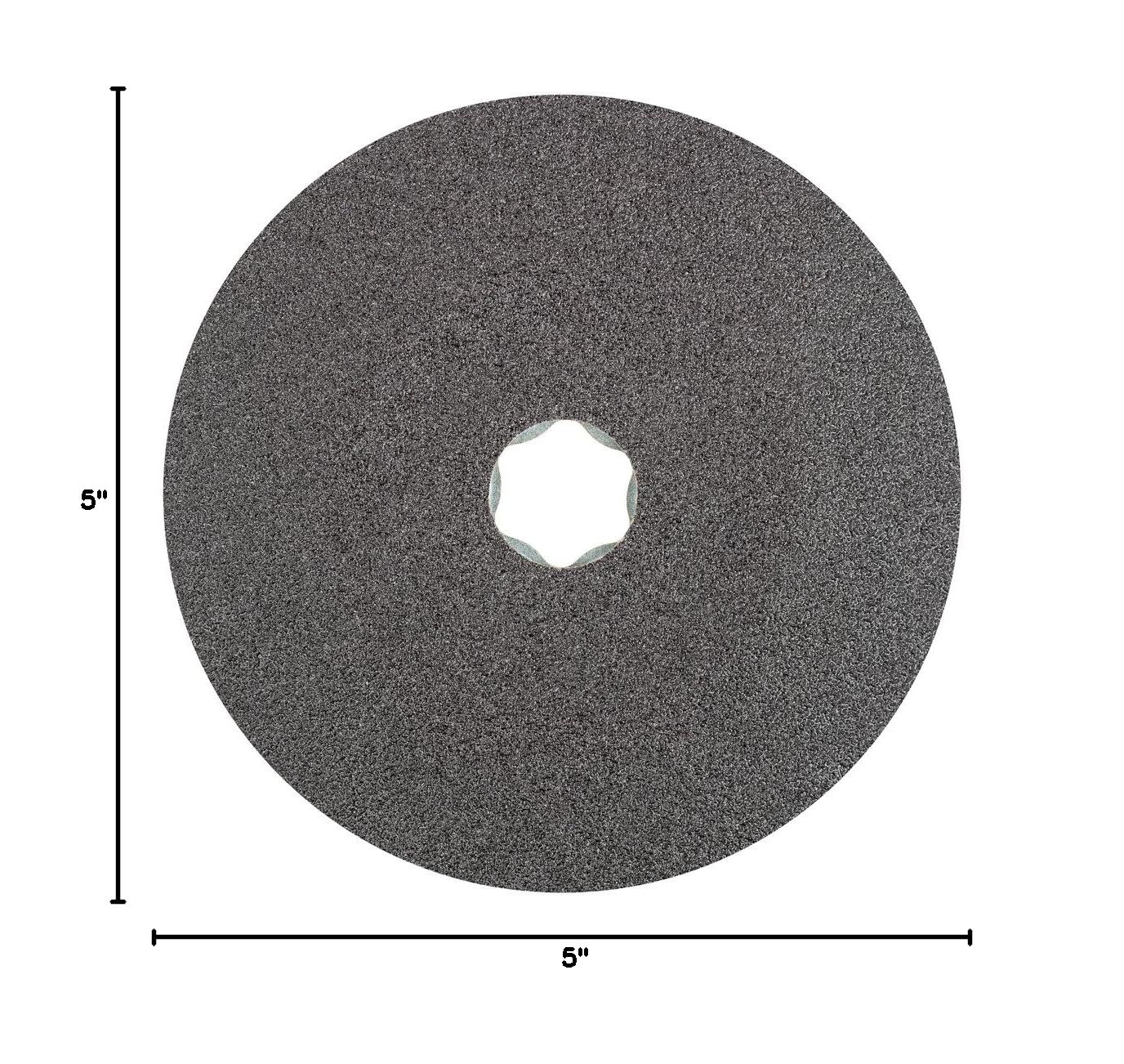 PFERD 40029 Combiclick Fibre Disc, Silicon Carbide Sic, 5' Diameter, 12200 RPM, 60 Grit (Pack of 25)