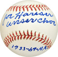 Joe Hauser Autographed Official AL Baseball Baltimore Orioles 'Unser Choe' PSA/DNA #H31693 - Autographed Baseballs