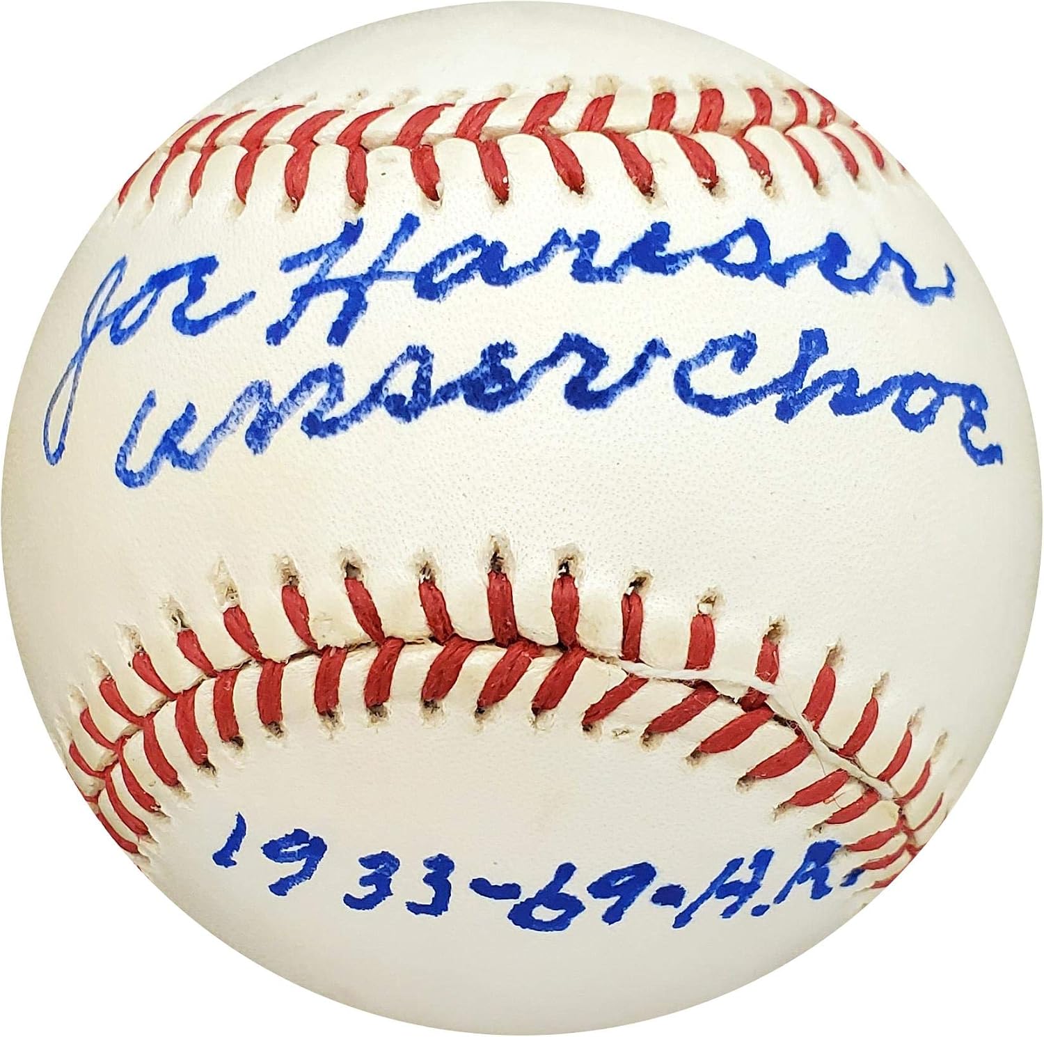 Joe Hauser Autographed Official AL Baseball Baltimore Orioles 'Unser Choe' PSA/DNA #H31693 - Autographed Baseballs