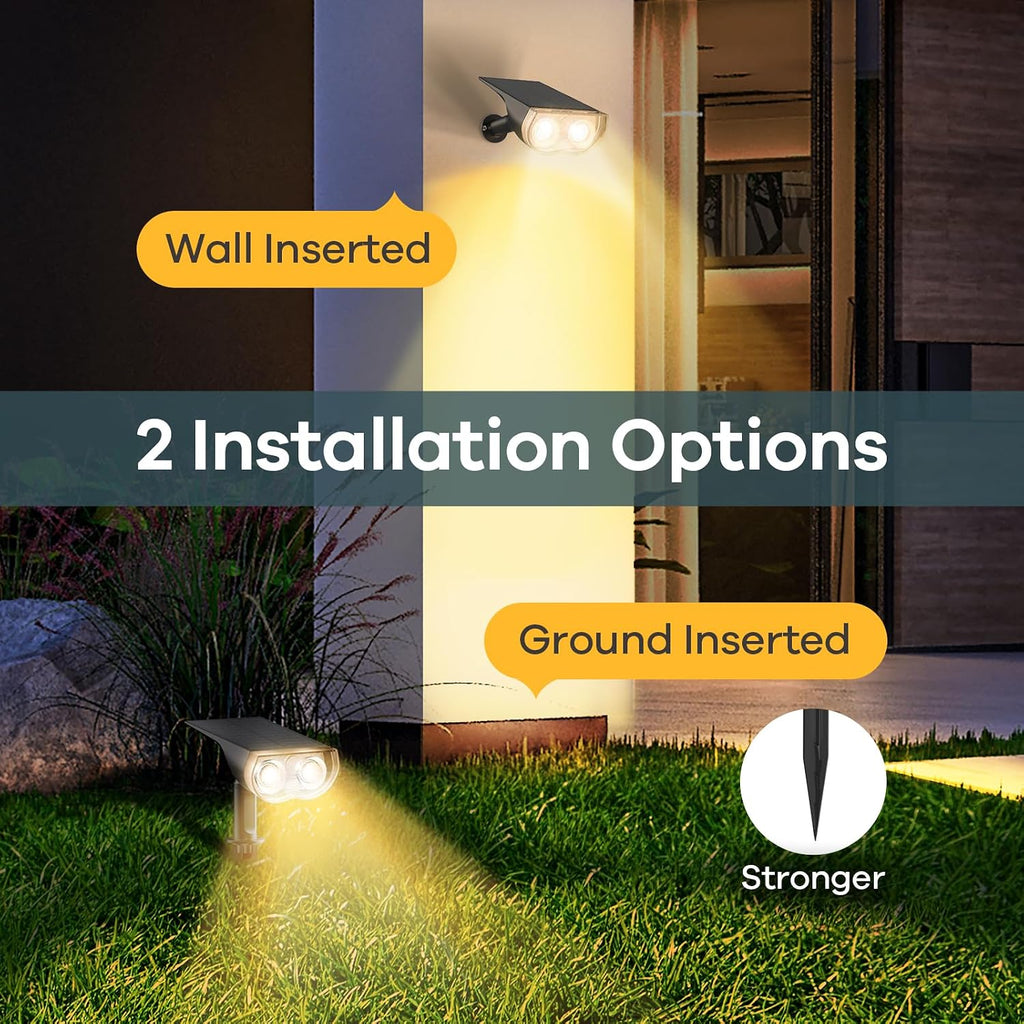 Linkind StarRay Solar Lights Outdoor Waterproof Dusk-to-Dawn Outdoor Solar Lights, Permanent Outdoor Lights HP5, APP/Voice Control Landscape Lighting, IP67 Outdoor Lights for Yard, Garden