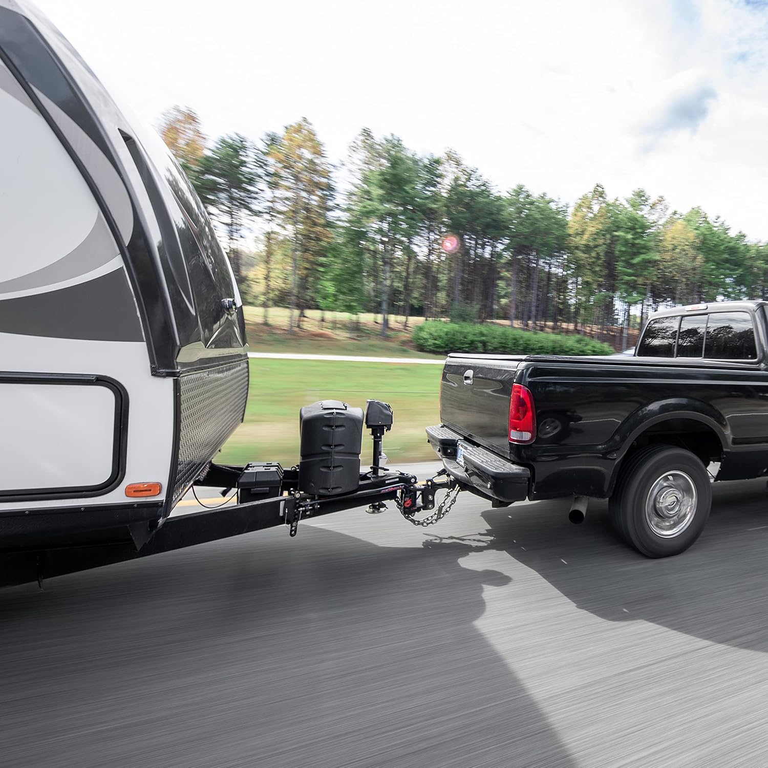 Camco Eaz-Lift ReCurve R6 600lb Camper/RV Weight Distribution Hitch -Features Premium Adaptive Sway Control & 2-5/16' Hitch Ball w/15,000lb Max Rating - 800lb Max Tongue Weight Rating (48731)