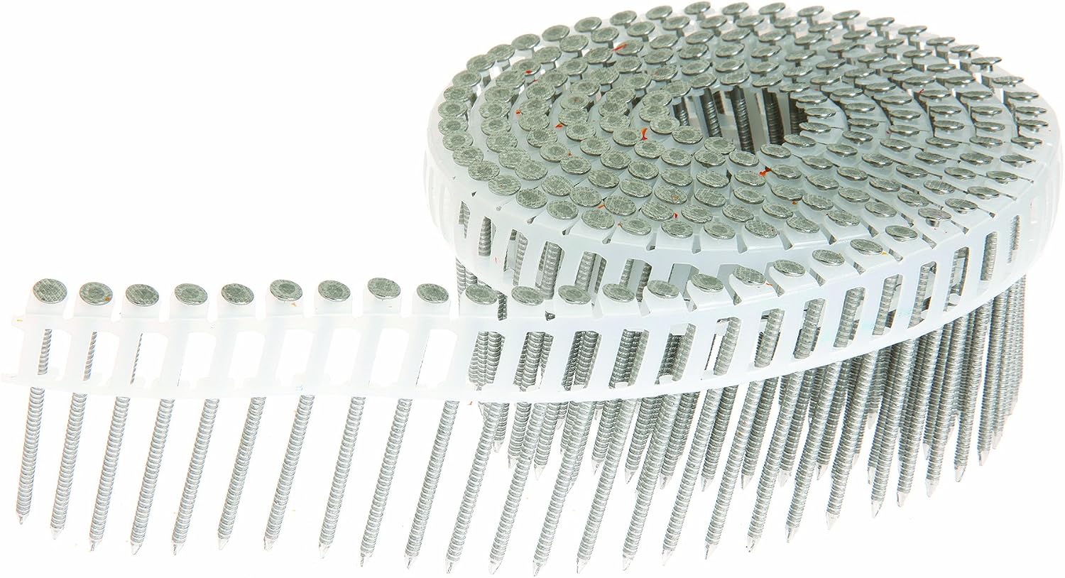 Grip Rite Prime Guard MAXC62836 15-Degree Plastic Sheet Coil 2-1/2-Inch by .092-Inch Ring Shank 304 Stainless Steel Siding Nails, 2,400 Per Box
