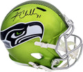 Kam Chancellor Autographed Seattle Seahawks Flash Full Size Replica Speed Helmet MCS Holo Stock #197181 - Autographed NFL Helmets