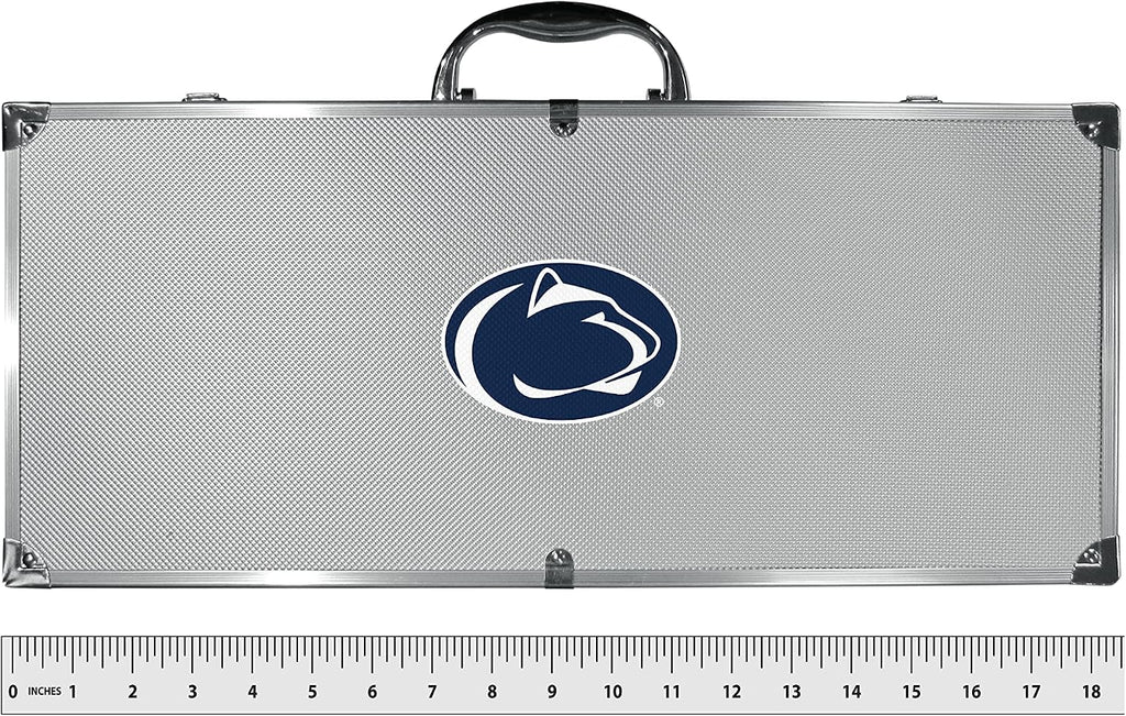 NCAA Siskiyou Sports Fan Shop Penn State Nittany Lions Steel Tailgater BBQ Set w/Case 8 piece Gray
