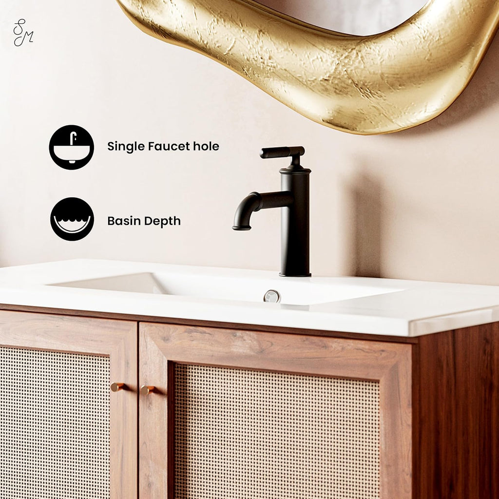 36' Ceramic Vanity Sink Top