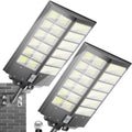 loyoele 9000W Solar Street Lights Outdoor 120000LM, Commercial Parking Lot Light 7000K, Solar Flood Outdoor Lights IP67 Waterproof with Motion Sensor for Road, Garden, Basketball Courts