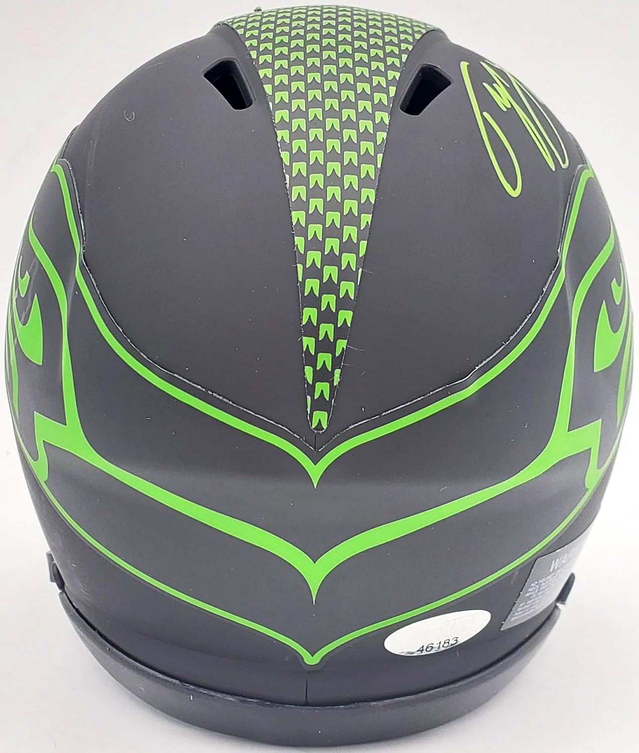 Tyler Lockett Autographed Seattle Seahawks Eclipse Speed Mini Helmet MCS Holo Stock #200481 - Autographed NFL Mini Helmets