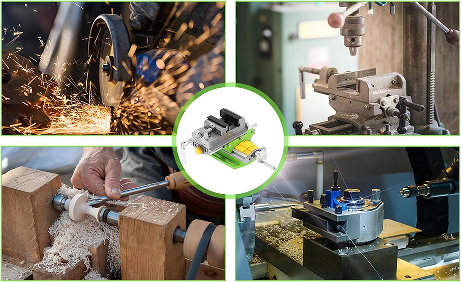 70mm Cross Slide Drill Press Vise,Bench Vise,2-axis adjustable mini drilling and milling machine,Bench Top Mount Cross Sliding Vise with Rotating Handle for Wood Working