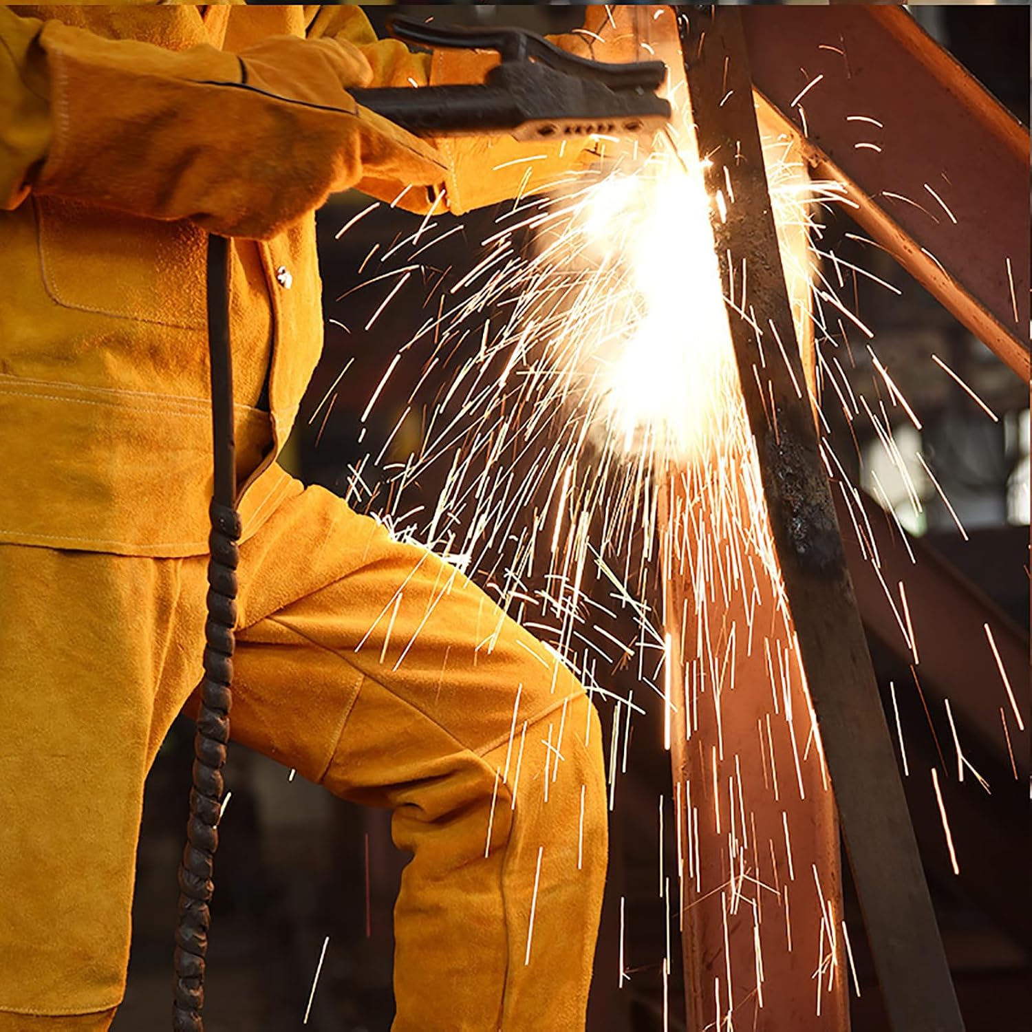 Work Overall Uniform Men Women Working Coveralls Welding Suit Workshop Mechanical Uniform Work Clothes Warehouse Suit,Blue,L