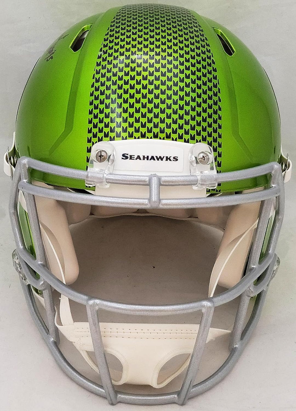 Steve Largent Autographed Seattle Seahawks Flash Full Size Authentic Speed Helmet 'HOF 95' MCS Holo Stock #210459 - Autographed NFL Helmets