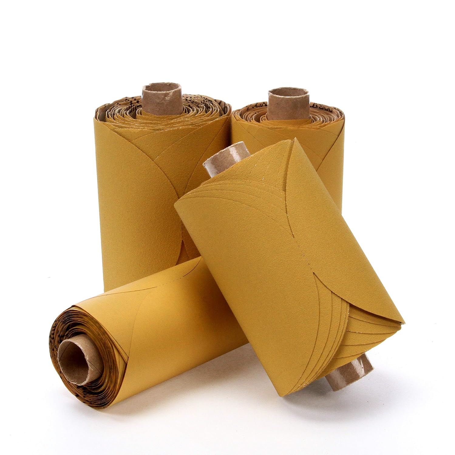 Cubitron II Stikit Gold Paper D/F Disc Roll 216U, PSA Attachment, Aluminum Oxide, 5' Diameter, P100 Grit (Roll of 125)