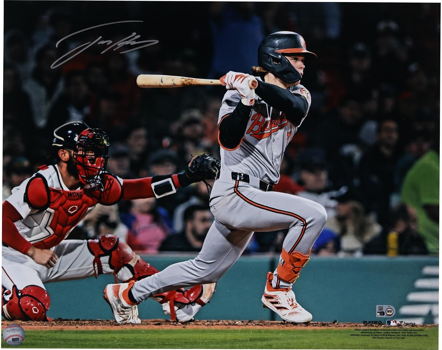 Jackson Holliday Baltimore Orioles Autographed 16' x 20' MLB Debut Photograph - Autographed MLB Photos