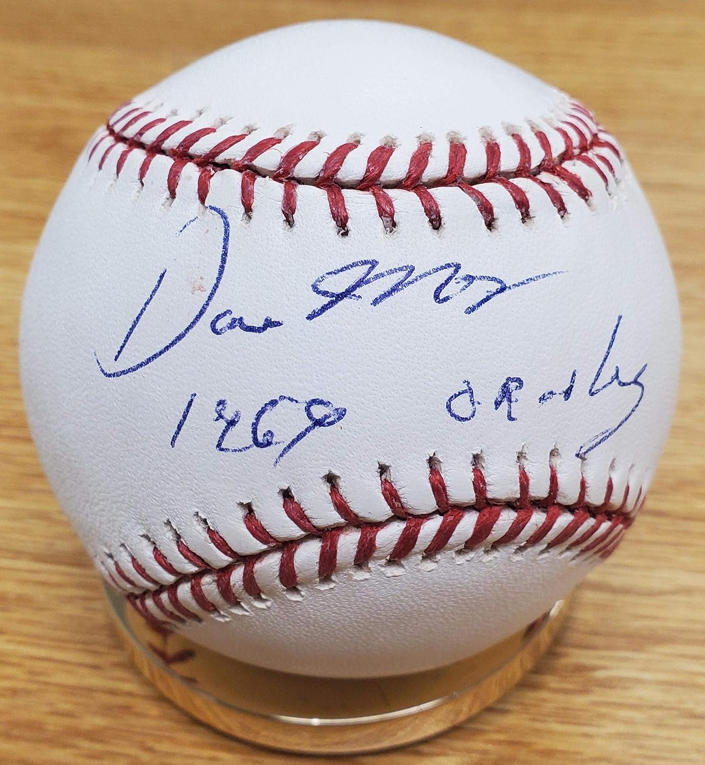 Autographed DAVE MAY '1969 Orioles' Official Major League Baseball - Autographed Baseballs