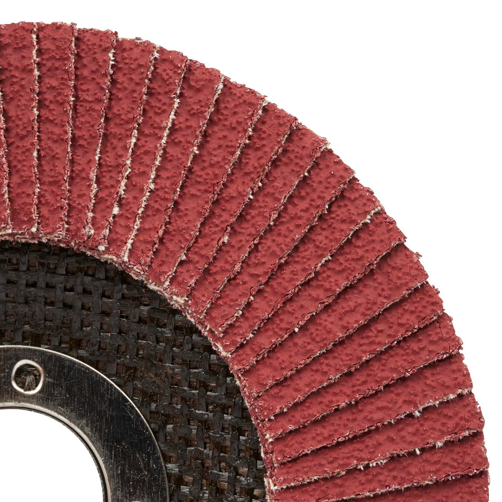 3M Cubitron II Flap Disc 967A, 60+, T27, 5 in x 5/8'-11, Pack of 10, Medium Pressure Applications, Light Deburring, Scale Removal, Oxide Removal, Surface Prep