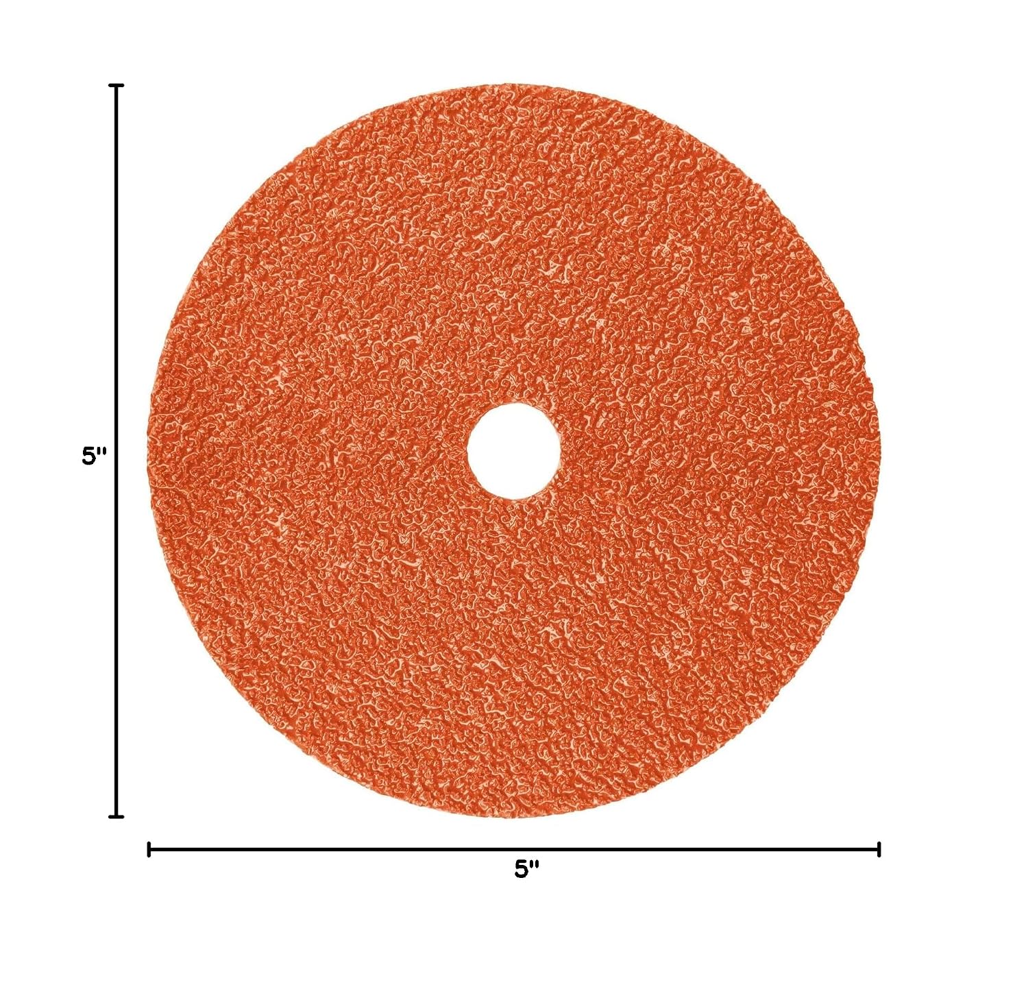3M Fibre Disc 987C - 60+ Grit Metal Grinding Disc - Ceramic Precision Shaped Grain - for Angle Grinders - 5' x 7/8' Center Hole, Pack of 100