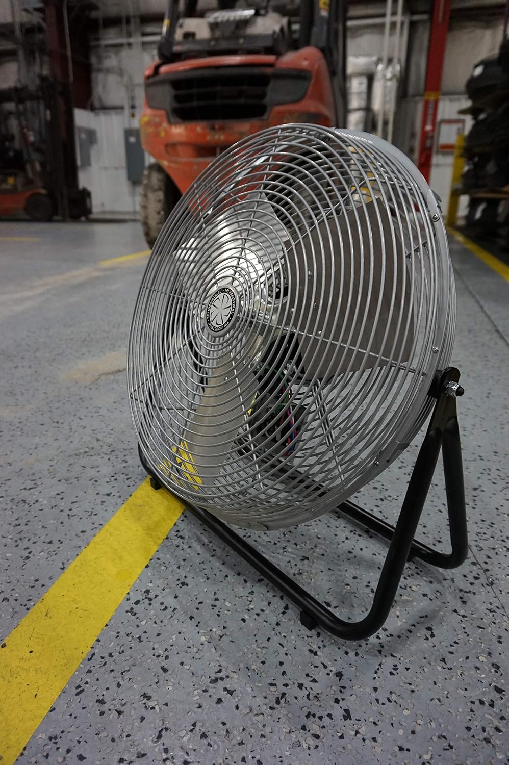 TPI Corporation F18-TE 18' Heavy Duty Floor Fan — 3 Speed Industrial Workstation Shop Fan — Commercial Grade Air Circulation Fan — 120v Single Phase