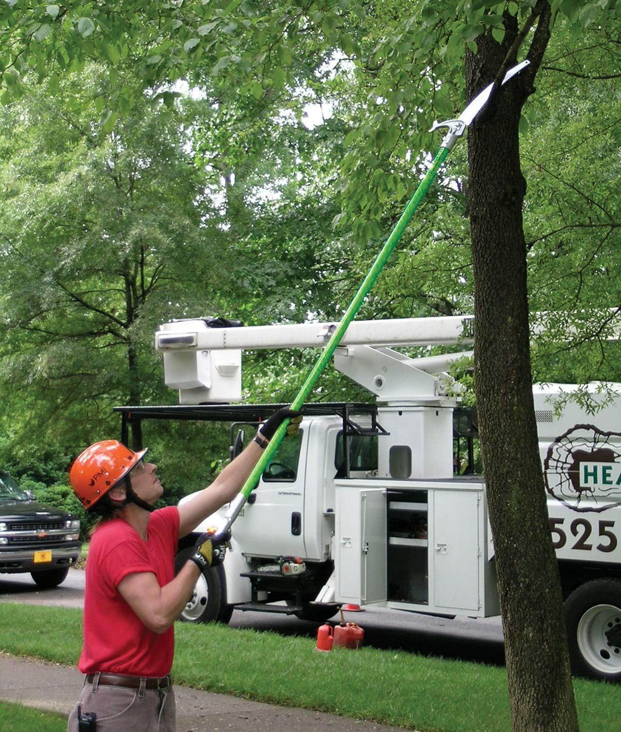 Jameson LS-Series Hollow Core Landscaping Tree Trimming Kit | 16' Barracuda Saw Blade | 18-Foot Reach | Fiberglass Poles with Leaf Spring Locking Buttons | Tree Pruning & Trimming Tool