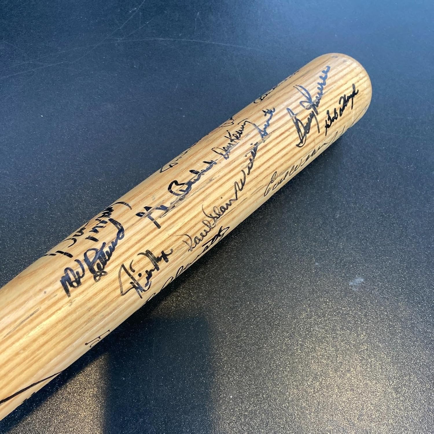 Rare 1969 Chicago Cubs & Baltimore Orioles Team Signed Baseball Bat With JSA COA - Autographed MLB Bats