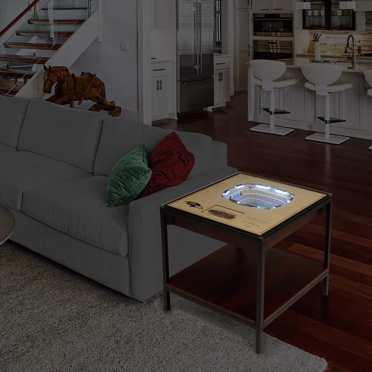 YouTheFan NFL 25-Layer StadiumViews Lighted End Table