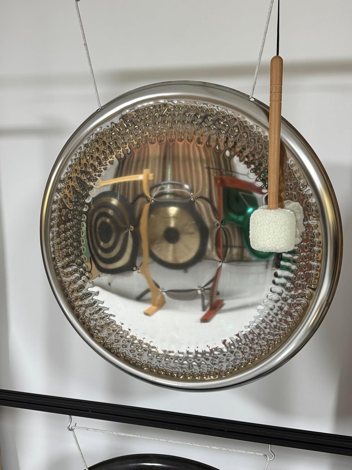 Arborea Gong Mirror Alloy Chau Gong 30'/75cm with Free Wood Mallet For Sound Healing Gong Bath Meditation and Yoga