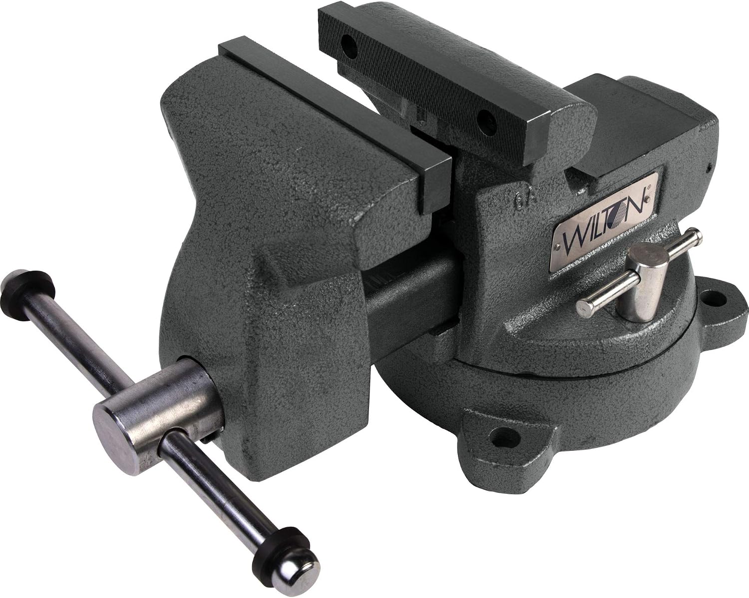 Wilton Mechanics Bench Vise, 6' Jaw Width, 5-3/4' Jaw Opening, 4-1/8' Throat (Model 746)