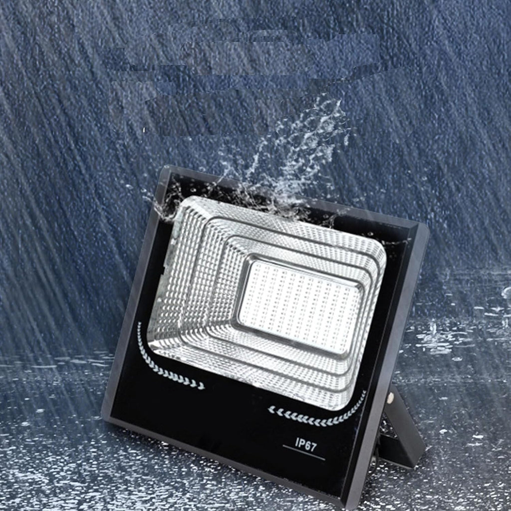 25W LED Dusk to Dawn Solar Flood Light, Outdoor Waterproof Spotlight Solar Remote Control Reflector Street Lamp Suitable for Warehouses, Roads, External Walls