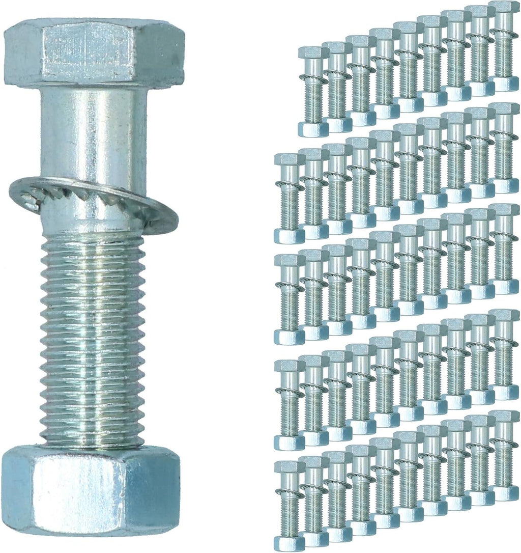 AB Tools M16 (16mm) x 65mm High Tensile Tow Bar Ball Fixing Bolts Washers + Nuts 50 Pack