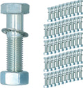 AB Tools M16 (16mm) x 65mm High Tensile Tow Bar Ball Fixing Bolts Washers + Nuts 50 Pack