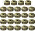 uxcell 7200 Count Siding Nails 2' x 0.091' 15-Degree Ring Shank Full Round Head Collated Wire Coil for Lath and Sheathing Materials