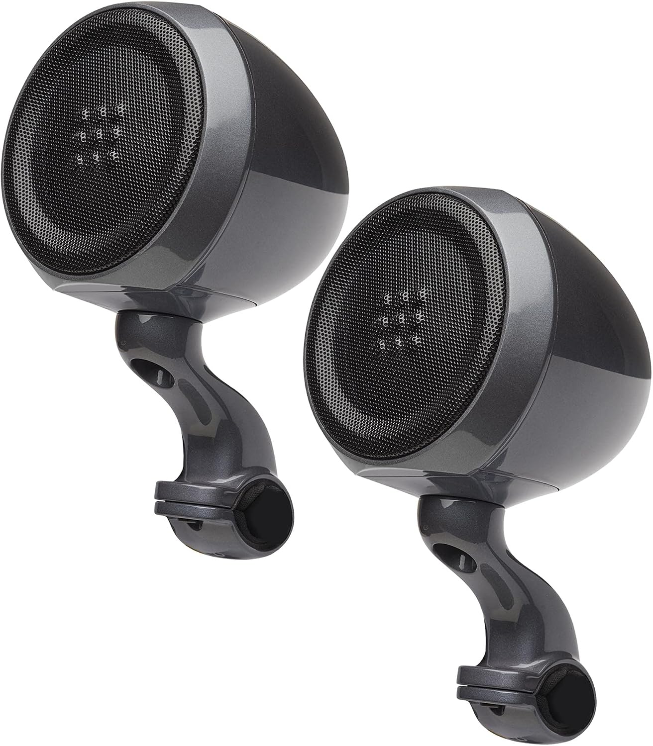 PowerBass XL-PS200-2.75' Amplified Bluetooth Speaker Pods with XL-PS2CLAMP Universal C-Clamp that Fits 1.25' - 2.0' bar