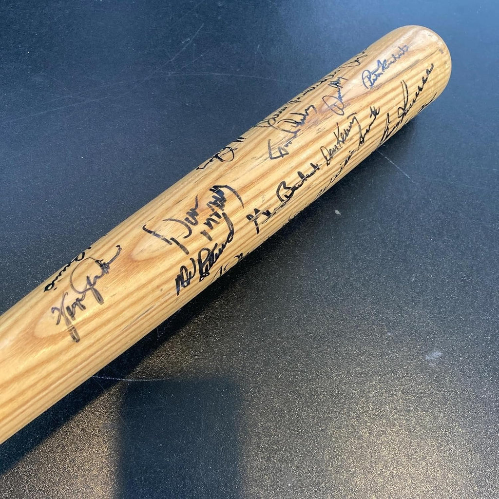 Rare 1969 Chicago Cubs & Baltimore Orioles Team Signed Baseball Bat With JSA COA - Autographed MLB Bats