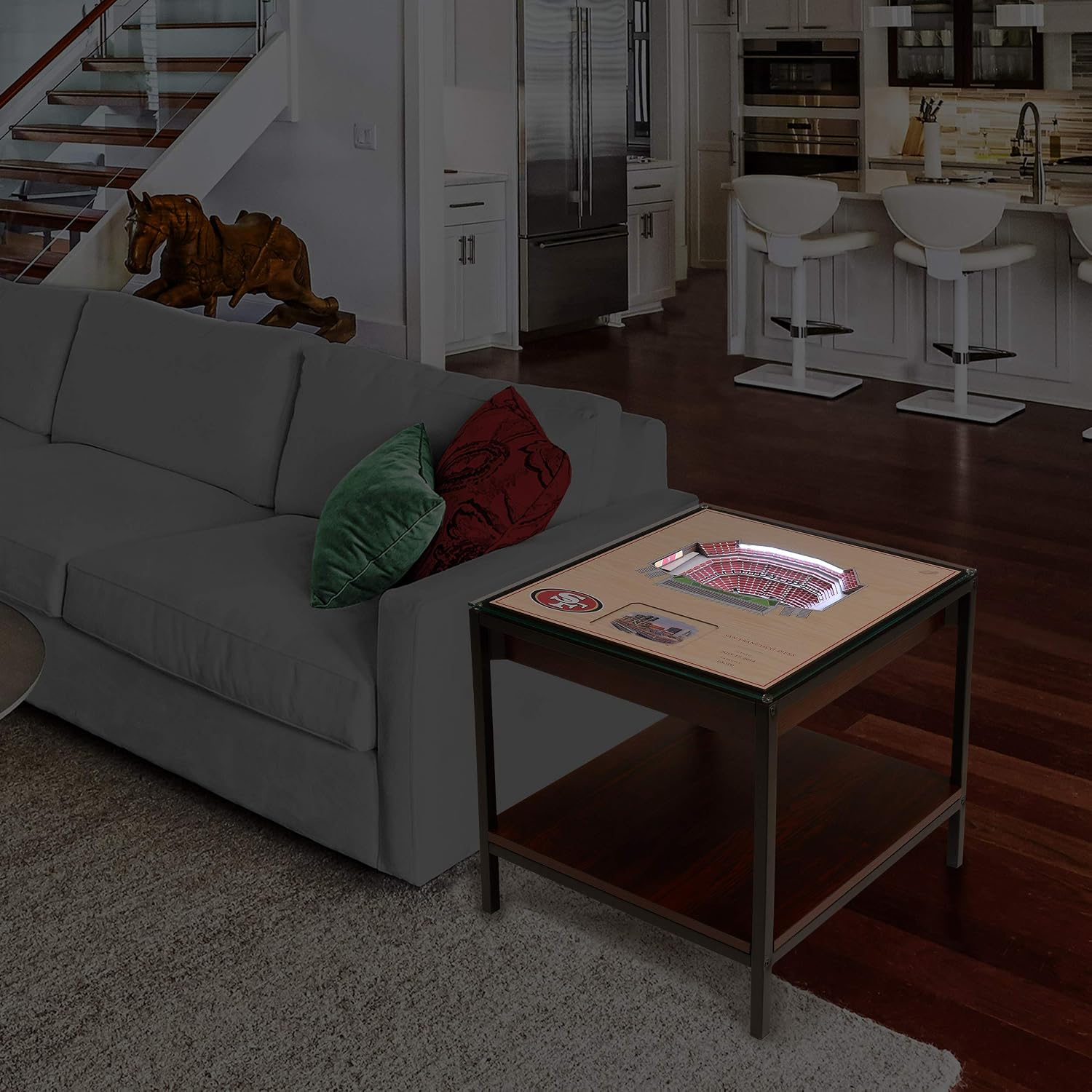 YouTheFan NFL 25-Layer StadiumViews Lighted End Table