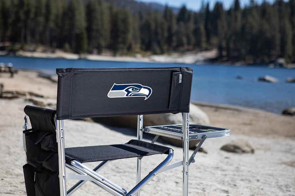 Picnic TIME NFL Unisex-Adult NFL Sports Chair with Side Table, Beach Chair, Camp Chair for Adults