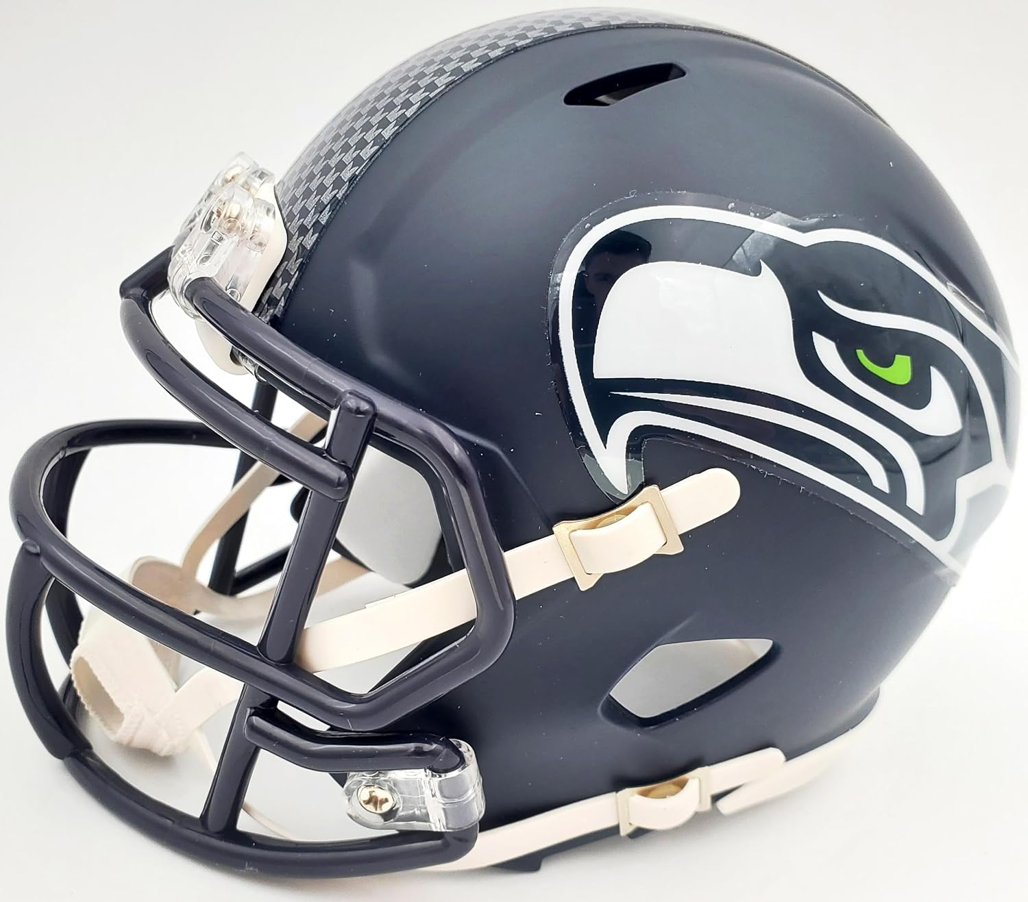 Shaquem Griffin Autographed Seattle Seahawks Mini Helmet In Silver MCS Holo Stock #134383 - Autographed NFL Mini Helmets