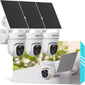 Sovmiku 3CQ4 192GB 2K AI Solar Security Camera Wireless Outdoor,Battery Powered Cam, Color Night Vision,Two Way Audio, Motion Detection, Easy to Setup,Audible Flashlight Siren 180 Days Exchange Policy