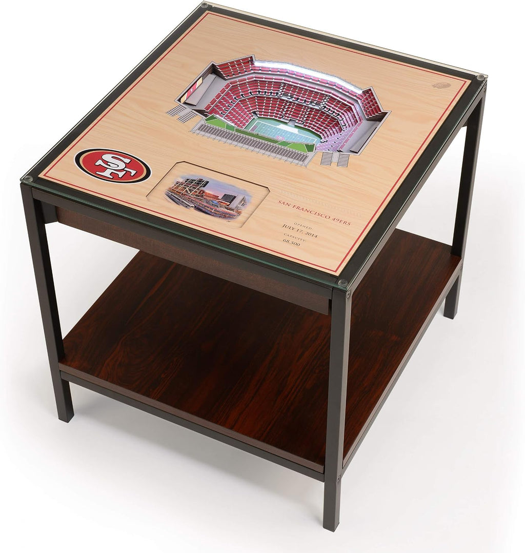 YouTheFan NFL 25-Layer StadiumViews Lighted End Table